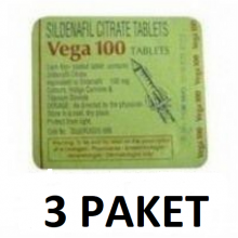 Vega 100 mg Sildenafil Cinsel Gücü Artırıcı İsteksizlik Giderici Ereksiyon Hapı 3 Paket