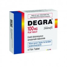 Degra 100 mg Sildenafil 4 Film Tablet